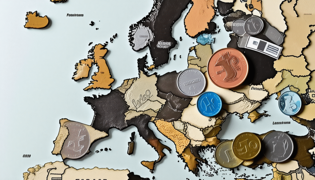 sužinokite apie europos valiutas už euro zonos ribų, jų savybes ir kaip jos veikia tarptautinėje rinkoje.